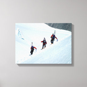 Klimaturen, Mont Blanc, Frankrijk Canvas Afdruk