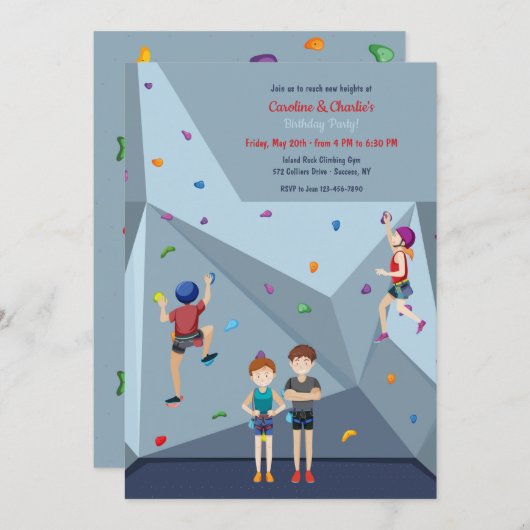 Klimfeest Kaart (Voorkant / Achterkant)