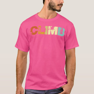 Klimletters Retro Rock Climber Vrouwen Gi T-shirt