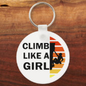klimmen als een meisje sleutelhanger (Voorkant)