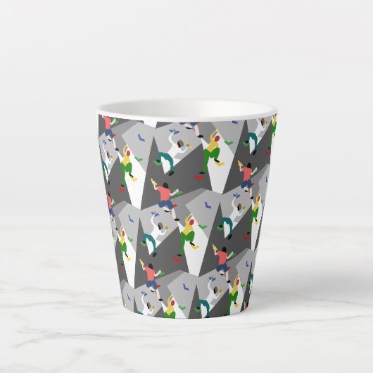 Klimmen binnen latte mok (Voorkant)