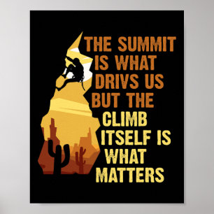 Klimmen Boulderen Klimmer Bergbeklimmer Rots Poster