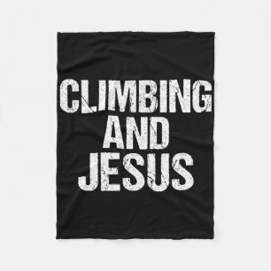 Klimmen En Jezus Boom Rotsklimmer Fleece Deken