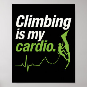 Klimmen Is Mijn Cardio Ecg Avontuur Grafisch Poster