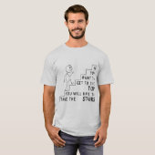 Klimmen naar het top T-shirt (Voorkant volledig)