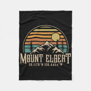 Klimmen op Mt. Elbert Colorado Berg Mount Elbert Fleece Deken