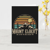 Klimmen op Mt. Elbert Colorado Berg Mount Elbert Kaart (Gele Bloem)
