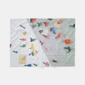 Klimmen van de muur binnenwand fleece deken (Voorkant (Horizontaal))
