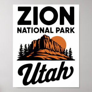 Klimmen Wandelen Kamperen Zion National Park Utah Poster