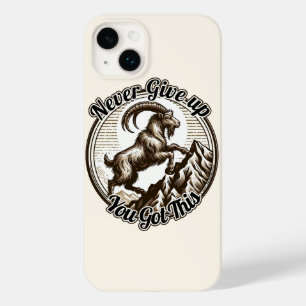 Klimmende berggeit Steenbok Geef nooit op Case-Mate iPhone 14 Plus Hoesje
