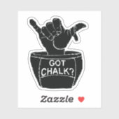Klimmende "Got Chalk" Sticker (Vel)