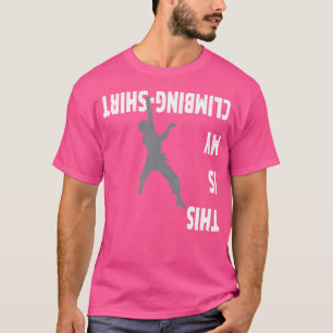 Klimmende rotsbeklimming Bouldering Wall Climber T-shirt