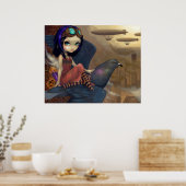KLIMMER-PRINT-steampunk-faire urban Poster (Keuken)