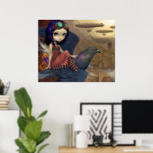 KLIMMER-PRINT-steampunk-faire urban Poster (Thuiskantoor)