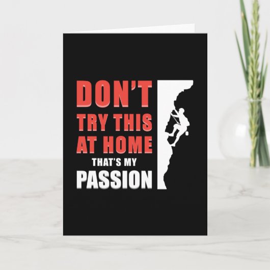 Klimmer Rock Bergen Klimmen Gift Idee Kaart (Voorkant)