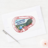 Klimmer van de waterloopbaan van Delaware Rechthoekige Sticker (Envelop)