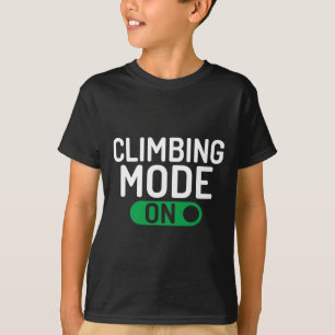 Klimmodus op boomrotsklimmer t-shirt