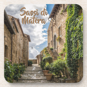 Klimopmuren in Sassi di Matera Italië Bier Onderzetter