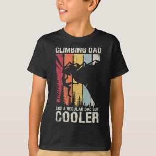 Klimpapa net als een gewone papa maar coolere klim t-shirt