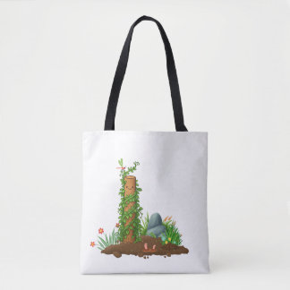 Klimplant Totem Boodschappentas met Zonnige Grappi Draagtas