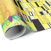 KLIMPT "DE KISS"-WRAPPINGPAPIER CADEAUPAPIER (Rol Hoek)