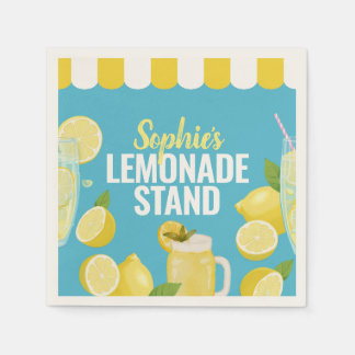Klimrekeneusjes met naam voor de limonadekraam servet