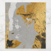 Klimt art (ou vin mousseux) Étiquette de bouteille (Étiquettes simples)