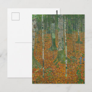 Klimt Berkenbos Herfst Landschap Kunst Briefkaart