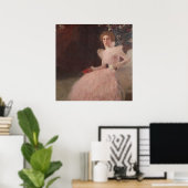 Klimt Bloeiende Meadow Bloemen Landschap Print (Thuiskantoor)