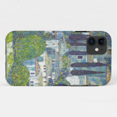 Klimt blue cityscape Case-Mate iPhone case (Achterkant (horizontaal))