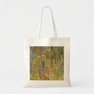 Klimt Boerderij Tuin met Crucifix Canvas tas
