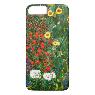 Klimt - Boerderijtuin met zonnebloemen iPhone 8 Plus / 7 Plus Hoesje