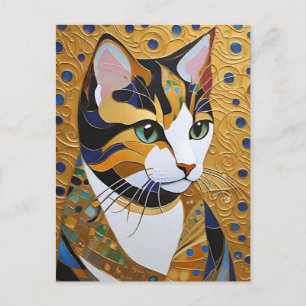 Klimt Cat Briefkaart