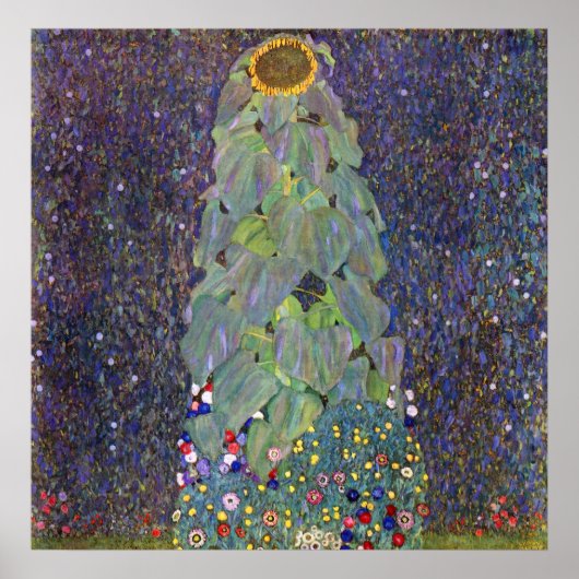 Klimt ~ Dat is Sonnenblume Poster (Voorkant)