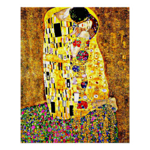 Klimt - De Kiss (volle lengte) mooie kunst Perfect Poster