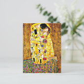 Klimt - De kus Briefkaart (Staand voorkant)