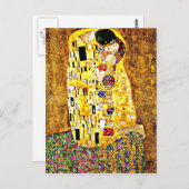 Klimt - De kus Briefkaart (Voorkant / Achterkant)