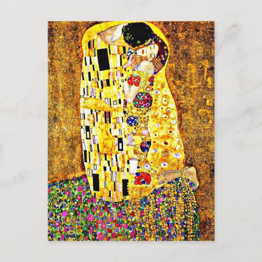 Klimt - De kus Briefkaart (Voorkant)