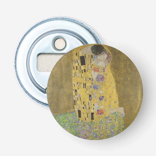KLIMT de kus Button Flesopener (Voorkant)
