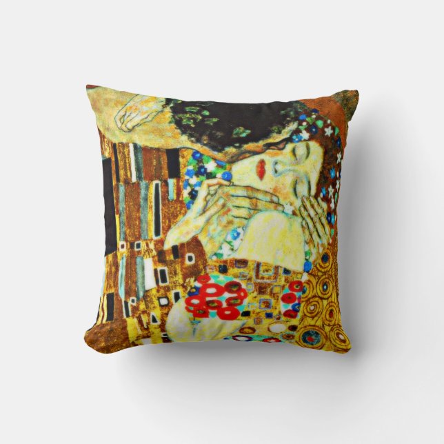 Klimt - De Kus Kussen (Voorkant)