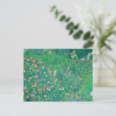 Klimt Floral Italiaans landschap Art Nouveau Briefkaart (Staand voorkant)