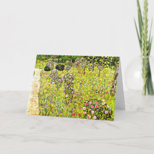 Klimt - Fruit Garden with Roses, fijne kunst, Kaart