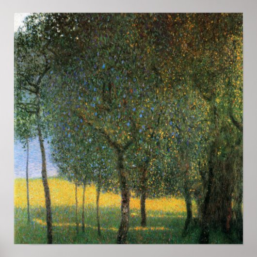 Klimt - Fruitbomen 1901 Poster (Voorkant)