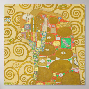 Klimt Fulfillment Mozaïek: Vintage Stoclet Fries Folie Afdrukken