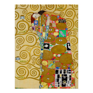 Klimt Fulfillment Mozaïek: Vintage Stoclet Fries Perfect Poster
