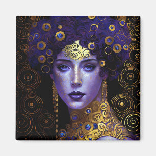 Klimt Geïnspireerd Queen Goddess Magnet Magneet