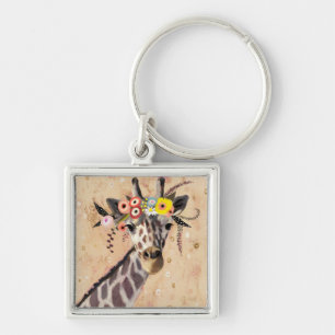 Klimt Giraffe Bodemteelt Sleutelhanger