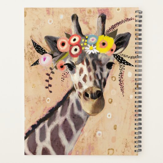 Klimt Giraffe | Couronne De Fleurs (Dos)