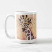Klimt Giraffe | In bloemen toegevoegd Koffiemok (Links)