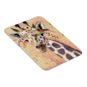 Klimt Giraffe | In bloemen toegevoegd Magneet (Rechterzijde)